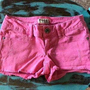 Pink Jean Shorts